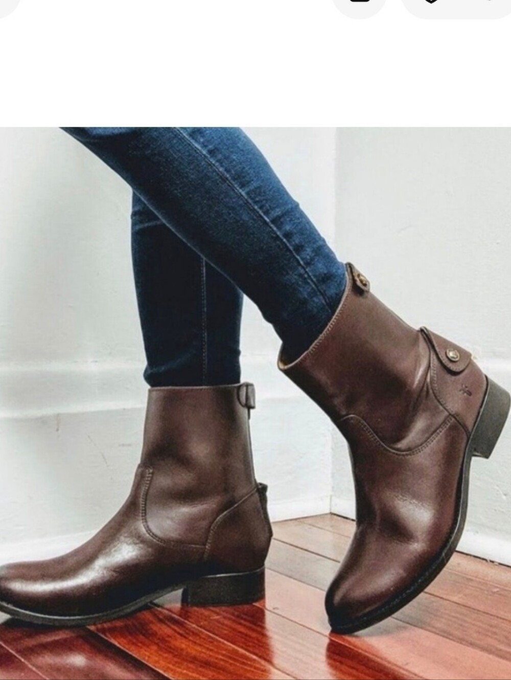 FRYE Melissa Zip short Button Boots (Size 6.5)